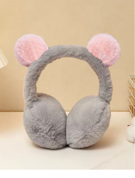 Cute Bear Ears Plush Earmuff